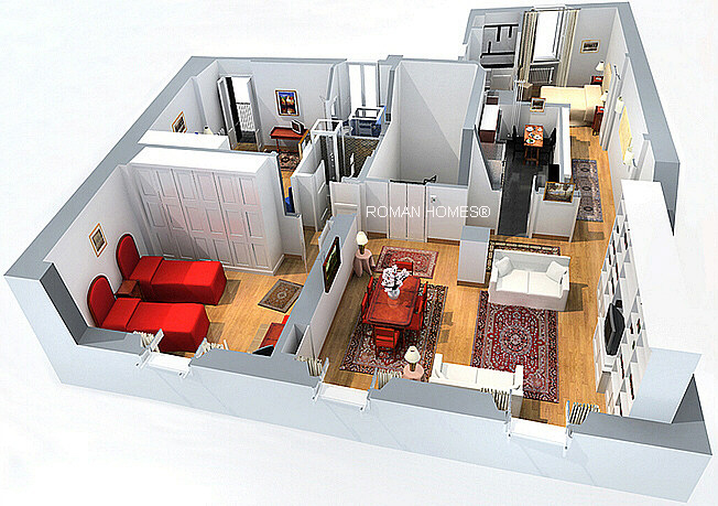 Rome apartments floor plans